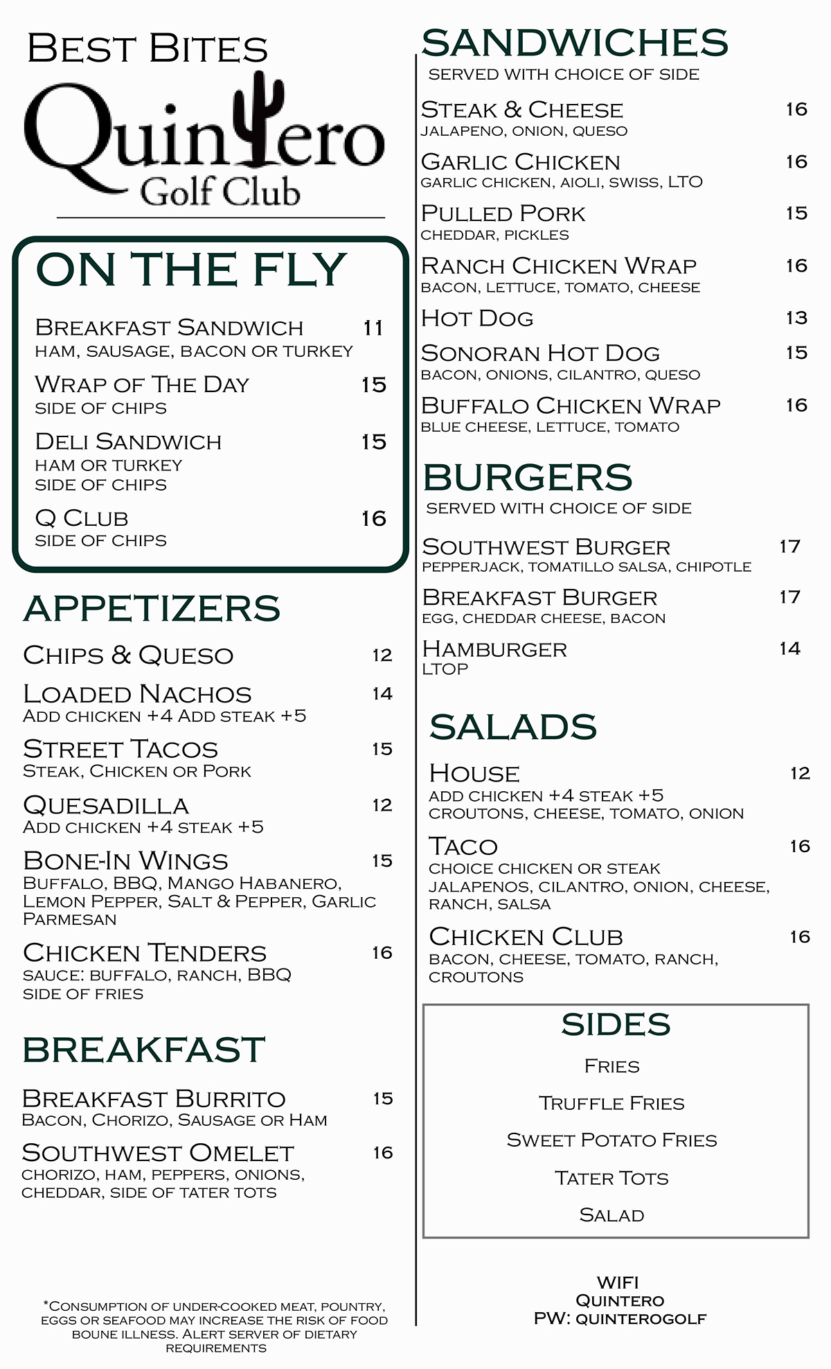 BBQ Menu page 1