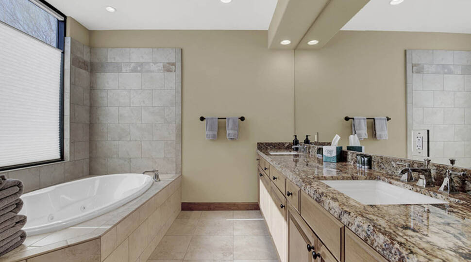 Bathroom inside a Quintero Golf Club casita